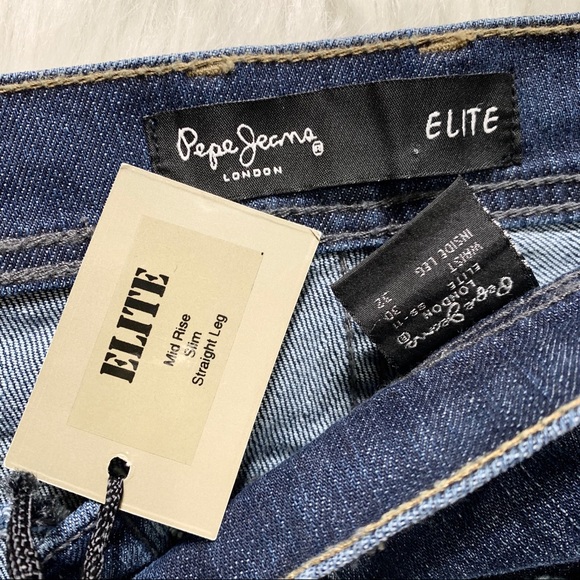 SOLD-NWT Pepe Jeans Elite Straight Leg Jeans 90’s - Picture 7 of 9